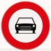 Panneau de signalisation Interdiction d'accès aux véhicules à moteur C5 SB250 700mm CLASS III